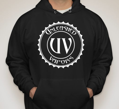 Unleashed Vapors - Hoodie (Black/White)