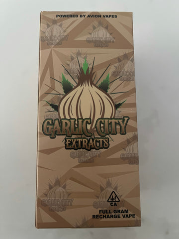 Garlic City Extracts - 10 Pack (1g/1000mg) Disposable Pod/Battery Combo